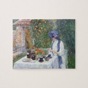 Childe Hassam - The Terre-Cuits Tea Set Jigsaw Puzzle