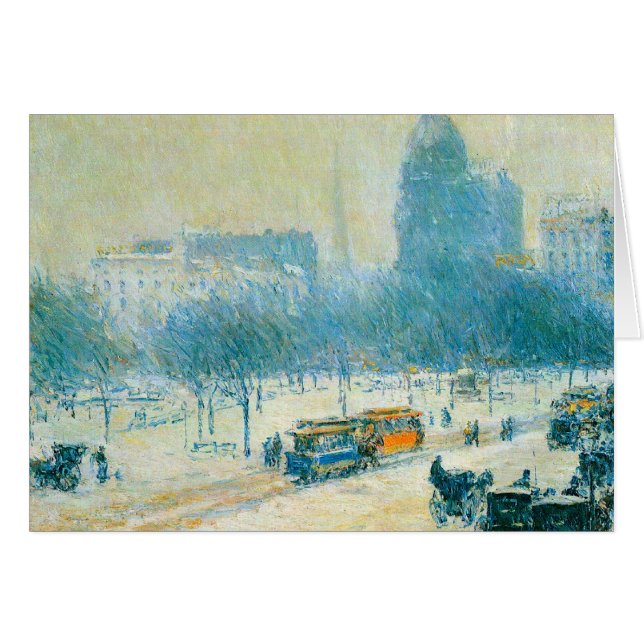 Childe Hassam - Winter in Union Square (Front Horizontal)