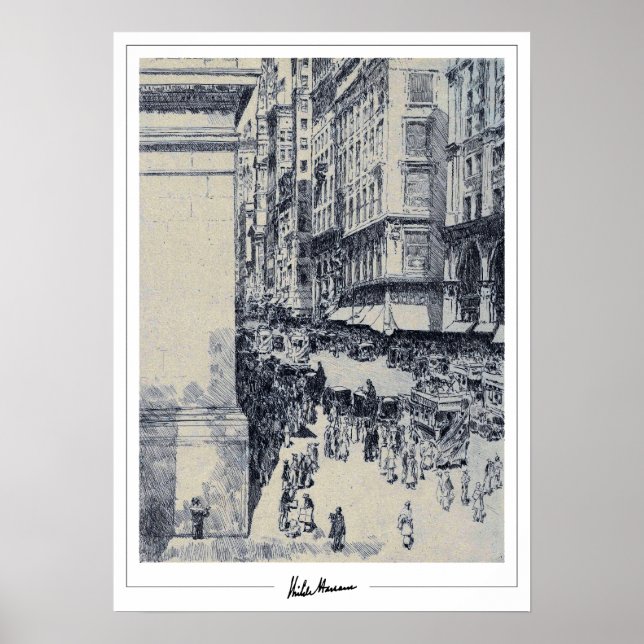 Childe Hassam Zedign Art Poster #155-2 (Front)