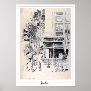 Childe Hassam Zedign Art Poster #341-2