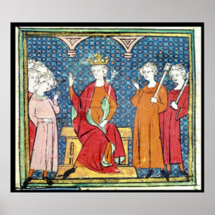 Childeric II , Merovingian King of Austrasia Poster