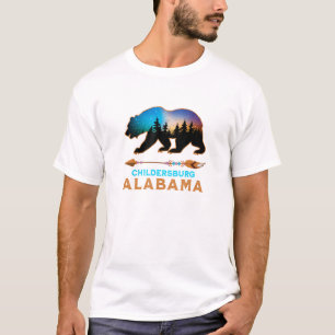 Childersburg Alabama American Black Bear Vacation T-Shirt
