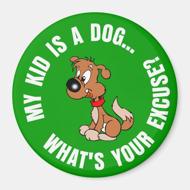 Childfree Dog Owner Vs Parents with Bad Kids Magnet (Front)
