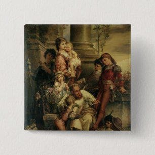Childhood 15 Cm Square Badge