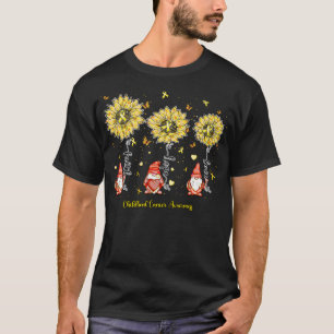 Childhood Awareness gnome faith hope sunflower T-Shirt