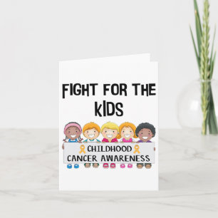 Childhood Cancer Awareness Adorable Fight For Kids Card