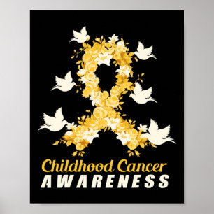 Childhood Cancer Awareness Birds  Poster