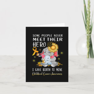 Childhood Cancer Awareness Cancer Survivor Warrior Card
