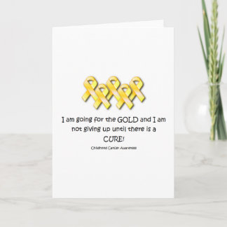 Childhood Cancer Awareness Card