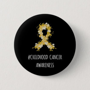Childhood Cancer Awareness Childhood Cancer 6 Cm Round Badge