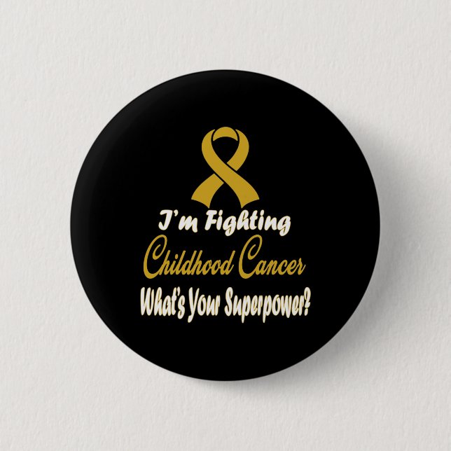 Childhood Cancer Awareness   Childhood Cancer Awar 6 Cm Round Badge (Front)