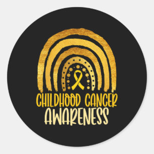 Childhood Cancer Awareness Childhood Cancer Aware Classic Round Sticker