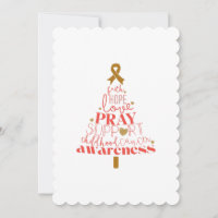 childhood cancer awareness Christmas Tree 