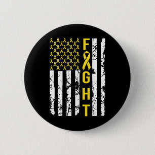Childhood Cancer Awareness Costume American Fight  6 Cm Round Badge