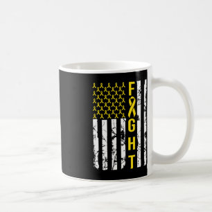 Childhood Cancer Awareness Costume American Fight Coffee Mug