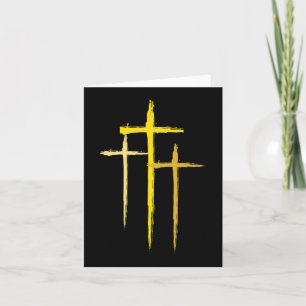 Childhood Cancer Awareness Cross Christian Costume Card