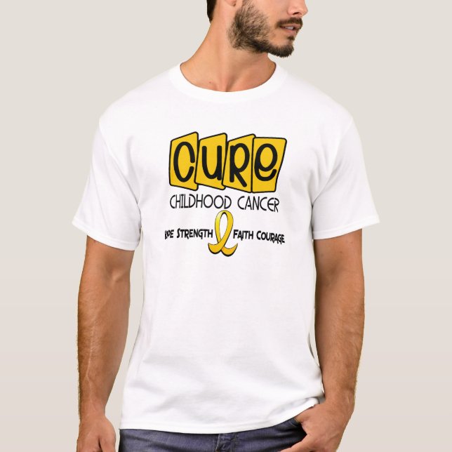 Childhood Cancer Awareness CURE T-Shirt (Front)