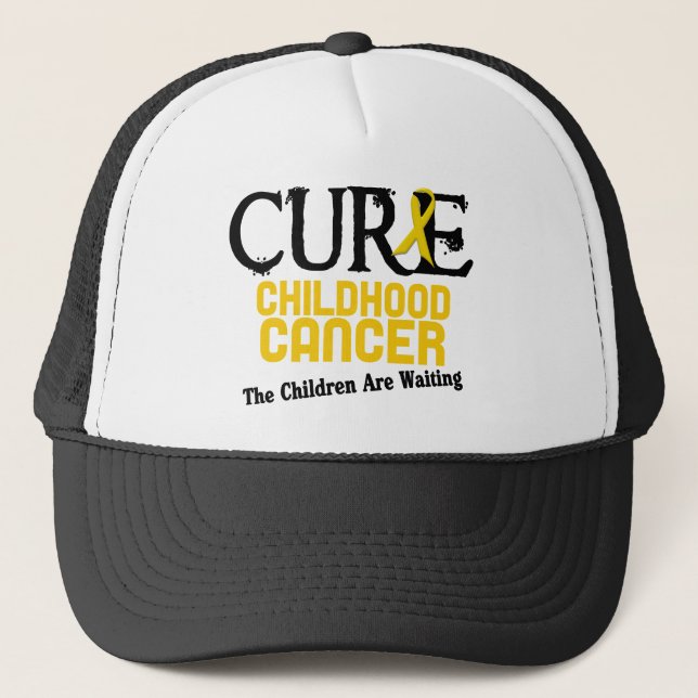 Childhood Cancer Awareness CURE Trucker Hat (Front)