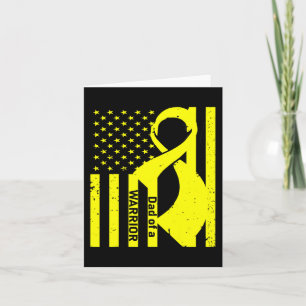 Childhood Cancer Awareness Dad of a WARRIOR Advoca Card