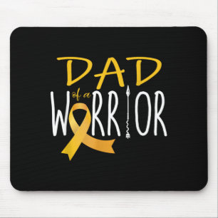 Childhood Cancer Awareness Dad of a Warrior Mouse Pad