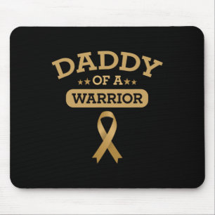 Childhood Cancer Awareness Daddy of a Warrior Supp Mouse Pad