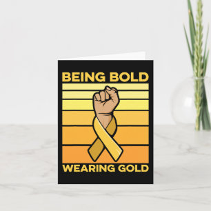 Childhood Cancer Awareness Design for a Cancer War Card