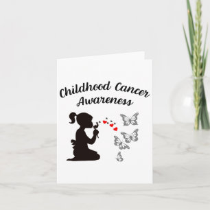 Childhood Cancer Awareness Faith Hope Love Dandeli Card