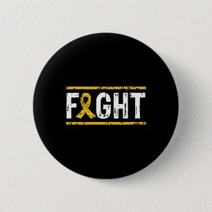 Childhood Cancer Awareness Fight Cancer Gold Ribbo 6 Cm Round Badge