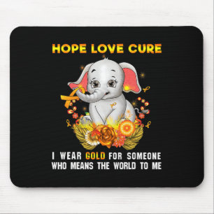 Childhood Cancer Awareness Fighter Warrior Chemoth Mouse Pad