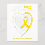 Childhood Cancer Awareness Gifts Women Grandma Flyer<br><div class="desc">Childhood Cancer Awareness Gifts Women Grandma</div>