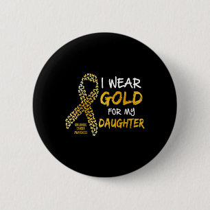 Childhood Cancer Awareness Gold For My Granddaught 6 Cm Round Badge