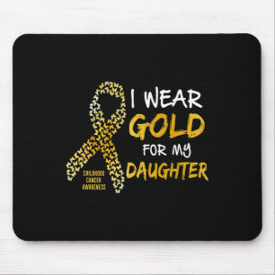 Childhood Cancer Awareness Gold For My Granddaught Mouse Pad