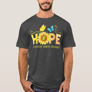Childhood Cancer Awareness Gold Ribbon Butterfly H T-Shirt