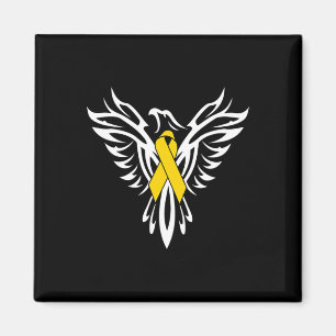 Childhood Cancer Awareness Gold Ribbon Phoenix Magnet