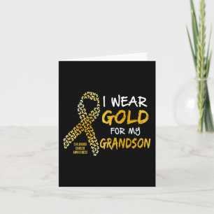 Childhood Cancer Awareness Gold Ribbon Women Suppo Card
