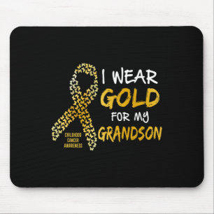 Childhood Cancer Awareness Gold Ribbon Women Suppo Mouse Pad