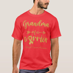 Childhood Cancer Awareness Grandma Of A Warrior 40 T-Shirt