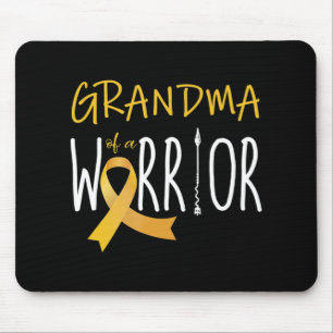 Childhood cancer awareness Grandma of a warrior Mouse Pad