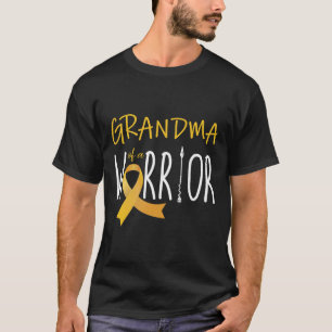 Childhood cancer awareness Grandma of a warrior  T-Shirt