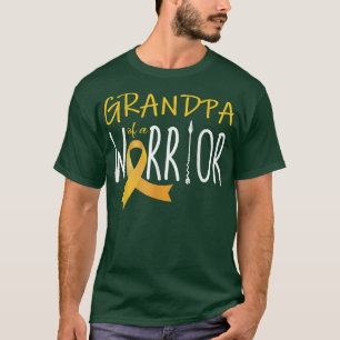 Childhood Cancer Awareness Grandpa Of A Warrior 41 T-Shirt