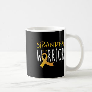 Childhood Cancer Awareness Grandpa Of A Warrior Coffee Mug