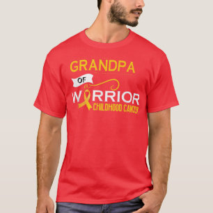 Childhood Cancer Awareness Grandpa Of A Warrior T-Shirt
