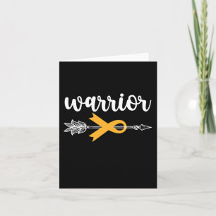 Childhood Cancer Awareness Hope Support Strong War Card