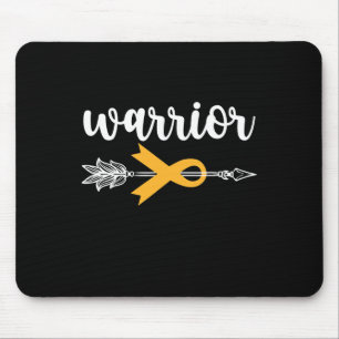 Childhood Cancer Awareness Hope Support Strong War Mouse Pad