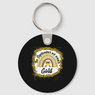 Childhood Cancer Awareness In September We Wear Go Key Ring