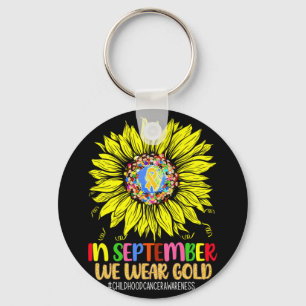 Childhood Cancer Awareness In September We Wear Go Key Ring