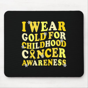 Childhood Cancer Awareness In September We Wear Go Mouse Pad
