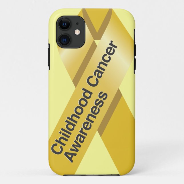 Childhood Cancer Awareness iphone case (Back)