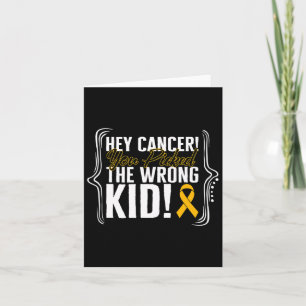 Childhood Cancer Awareness Kid Warrior Ribbon Stro Card