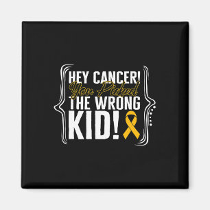 Childhood Cancer Awareness Kid Warrior Ribbon Stro Magnet